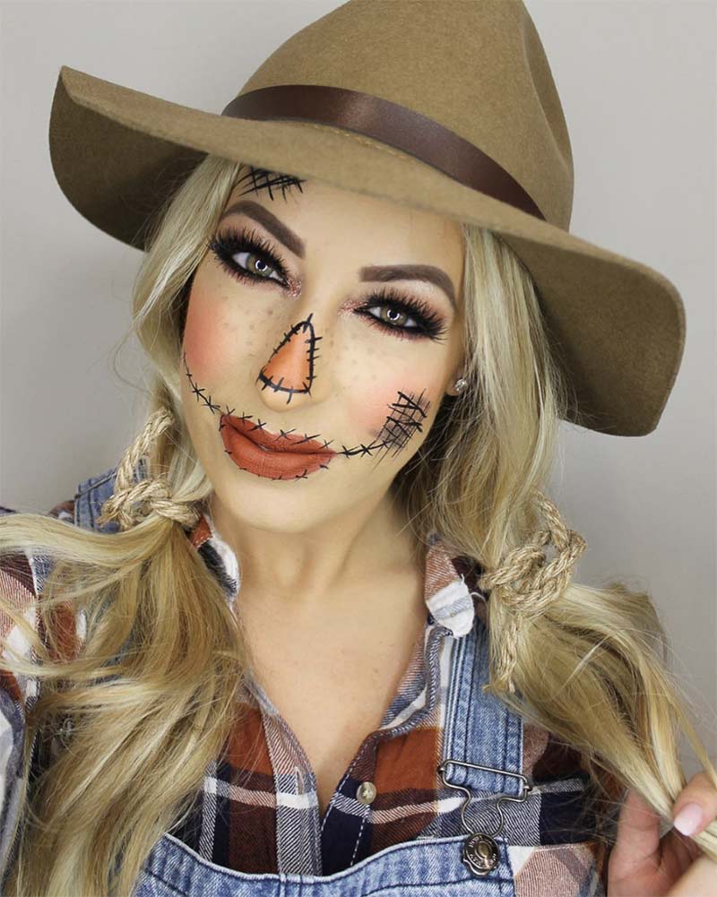 Maquillaje de Espantapájaros - @hair.makeupbyamandazack