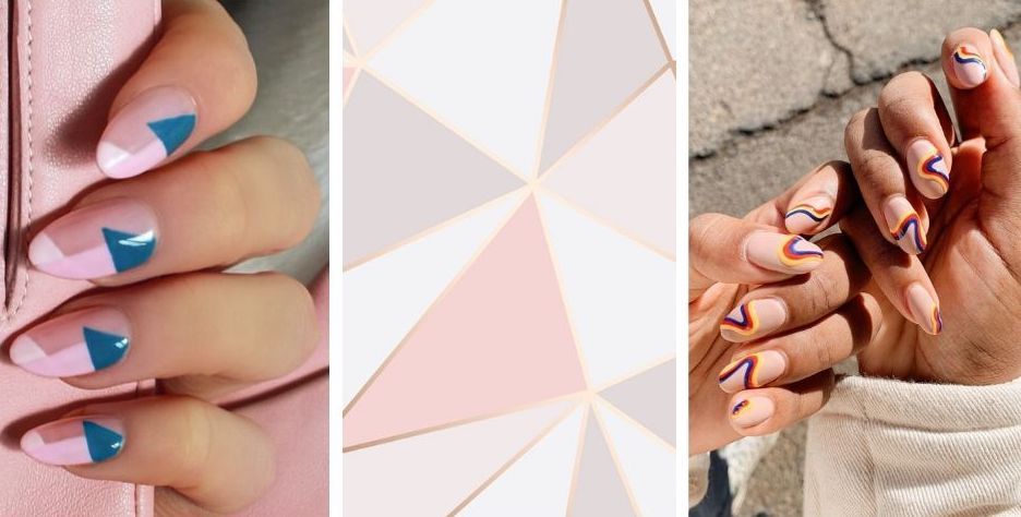Manicura geométrica
